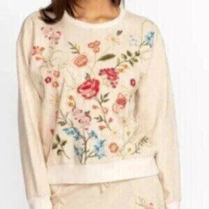 JOHNNY WAS Catalina Contrast French Terry Sweatshirt
